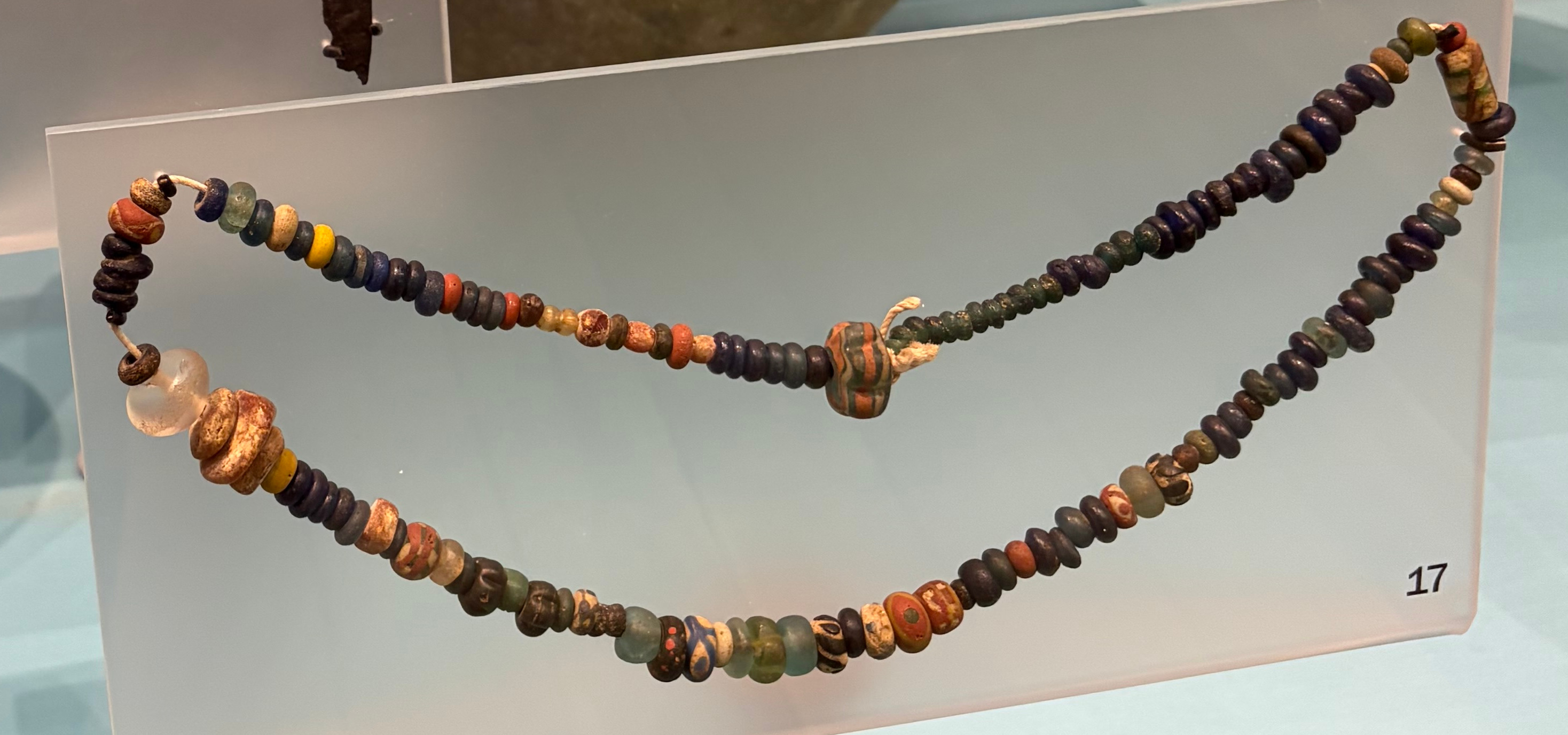 An Anglo-Saxon lady's necklace at the Higgins, Bedford